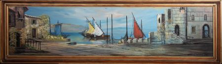 Octavia Thomson - 1978 Acrylic, European Harbour