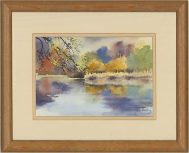 John Bailey - Contemporary Watercolour, Tranquil River