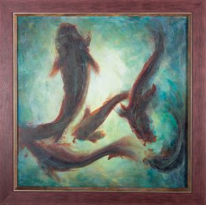 Fabienne Monestier - 2013 Oil, Carp
