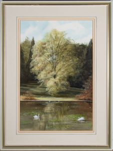 Alan England - 20th Century Pastel, Stratford Park Interlude