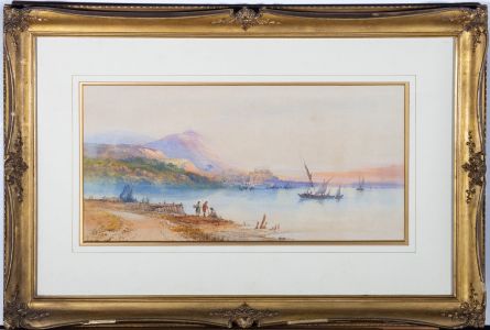 Edwin St. John (1878-1961) - Early 20th Century Oil, Italian Lake Scene