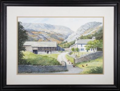Max S. Hamblen - 20th Century Watercolour, Yew Tree Farm, Lake District