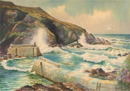 Ruth Pinder - Signed 20th Century Watercolour, Port Isaac I