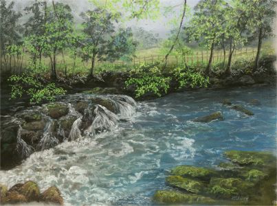 Maureen. E. Airey - 20th Century Pastel, Pisky's Playground