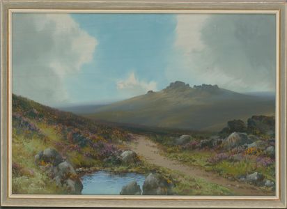 Reginald Daniel Sherrin (1891-1971) - Mid 20th Century Gouache, View in Dartmoor