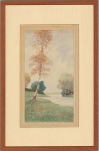 A Pair of 1929 Watercolours - Lake Scenes