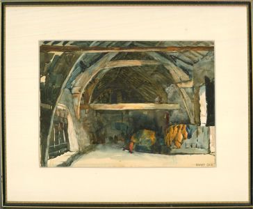 Harry Gee - Signed Mid 20th Century Watercolour, Tythe Barn