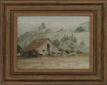 Shelley Anne Cost  - 20th Century Watercolour, The Farm