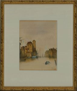 A. Vincent  - Early 20th Century Watercolour, Harbour Scene