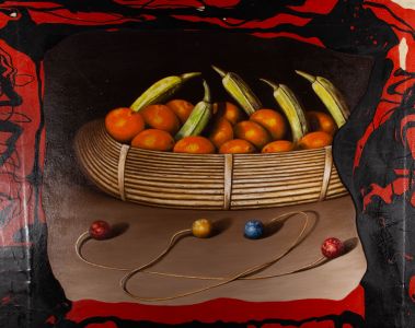 Félix Muyo (b.1948) - 2004 Oil, Balls Of Fire