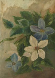 Mid 20th Century Oil - Clematis