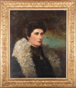 William Drummond Young (1855–1924) - Early 20th Century Oil, Edwardian Lady