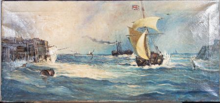 For Restoration 20th Century Oil - At Dover Harbour