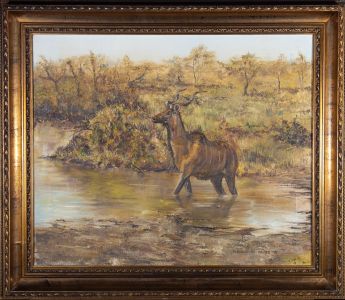 Nick Beresford - 1990 Oil, Kadu in River