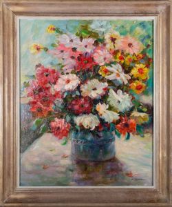L. Weyman - 20th Century Oil, Summer Flowers