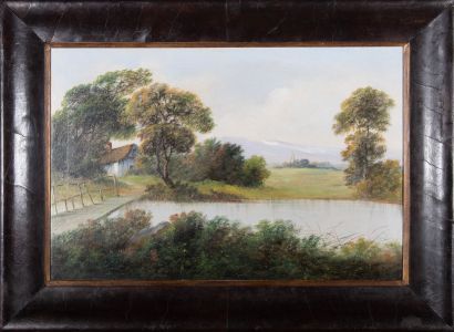 Early 20th Century Oil - Calm River