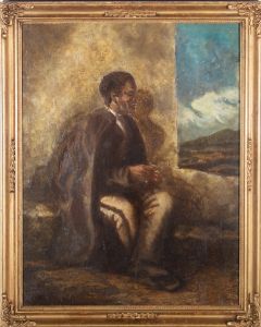 Early 20th Century Oil - Weary Traveller