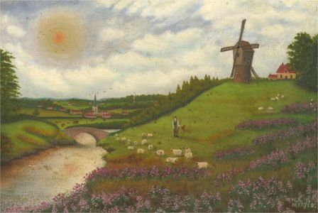 W. H. Morris - 20th Century Oil, The Old Mill On The Hill