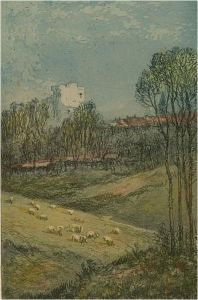 Claude Rowbotham (1864-1949) - Signed Early 20th Century Aquatint, Lewes Castle
