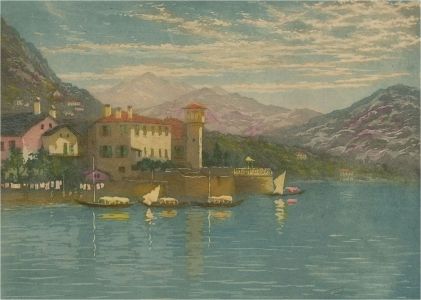 Claude Rowbotham (1864-1949) - Signed Early 20th Century Aquatint, Lake Como