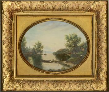 Robertson  - Early 20th Century Oil, Peaceful River