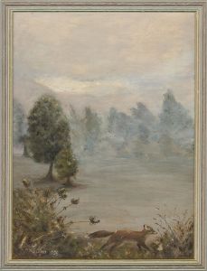M. Holland - Signed and dated 1996 Oil, The Early Morning Fox