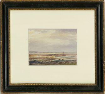 Alan White - 20th Century Watercolour, Evening over the Firth of Forth