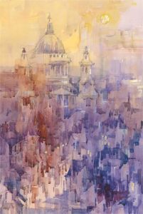 Michael Cadman RI ARCA (1920-2012) - 2001 Watercolour, St Paul's Cathedral