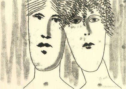 Terry Buchanan (b.1938) - 1997 Monotype, The Couple II