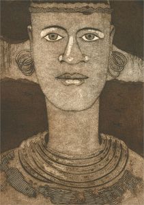 Terry Buchanan (b.1938) - 1997 Etching, Nuba