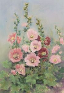 Joyce Hall - Contemporary Pastel, Pink Flowers