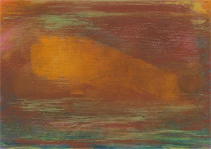 Don Hemming - Contemporary Pastel, Abstract with Orange