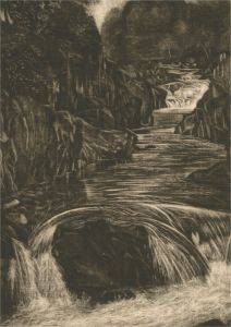 David B H Adam - 20th Century Etching, Rooks Of Solitude