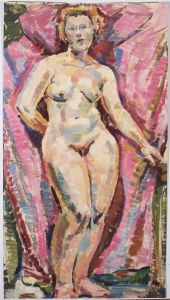 Impressionist 20th Century Oil - Female Nude Study