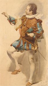 William Mainwaring Palin (1862-1947) - Signed 1885 Watercolour, The Cavalier