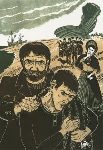 20th Century Linoprint - Peter Grimes Returns