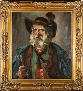 Adolf Nauer, (1893-1966) - German School Early 20th Century Oil, The Rambler