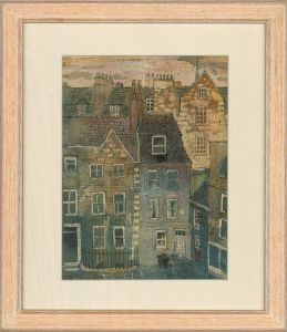 Roy Evans - Signed and dated 1969 Watercolour, Cotswold Town
