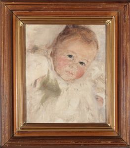 Mid 20th Century Oil - The Infant Gaze