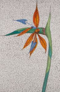 Terry Buchanan (b.1938) - 2003 Pen and Ink Drawing, Exotic Flower
