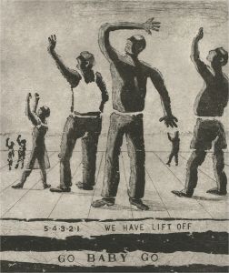 Terry Buchanan (b.1938) - 1997 Etching, Go Baby Go II