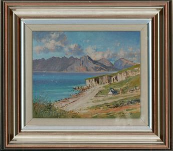 Ed Hunter - 20th Century Acrylic, Cuillin From Elgol