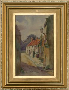 Agnes Kyle - Early 20th Century Watercolour, Village Street Scene