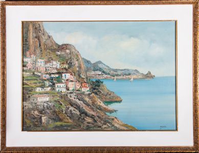 Amato - Contemporary Oil, Continental Coastal View
