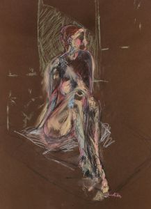 Contemporary Pastel - Sculptural Nude