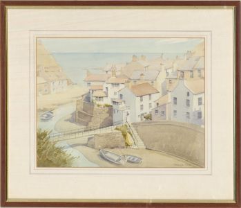 George Cox - 20th Century Watercolour, Staithes