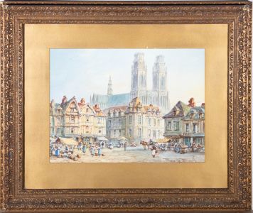 Pierre Le Boeuff (fl.1899-1920) - Early 20C Watercolour, Orleans, France