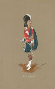 H.H.W - 1913 Watercolour, Captain Ginger