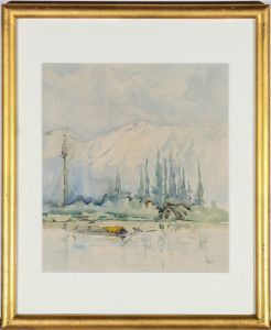 E.G. - Early 20th Century Watercolour, Kashmir, India