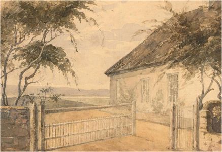 Late 19th Century Watercolour - White Cottage